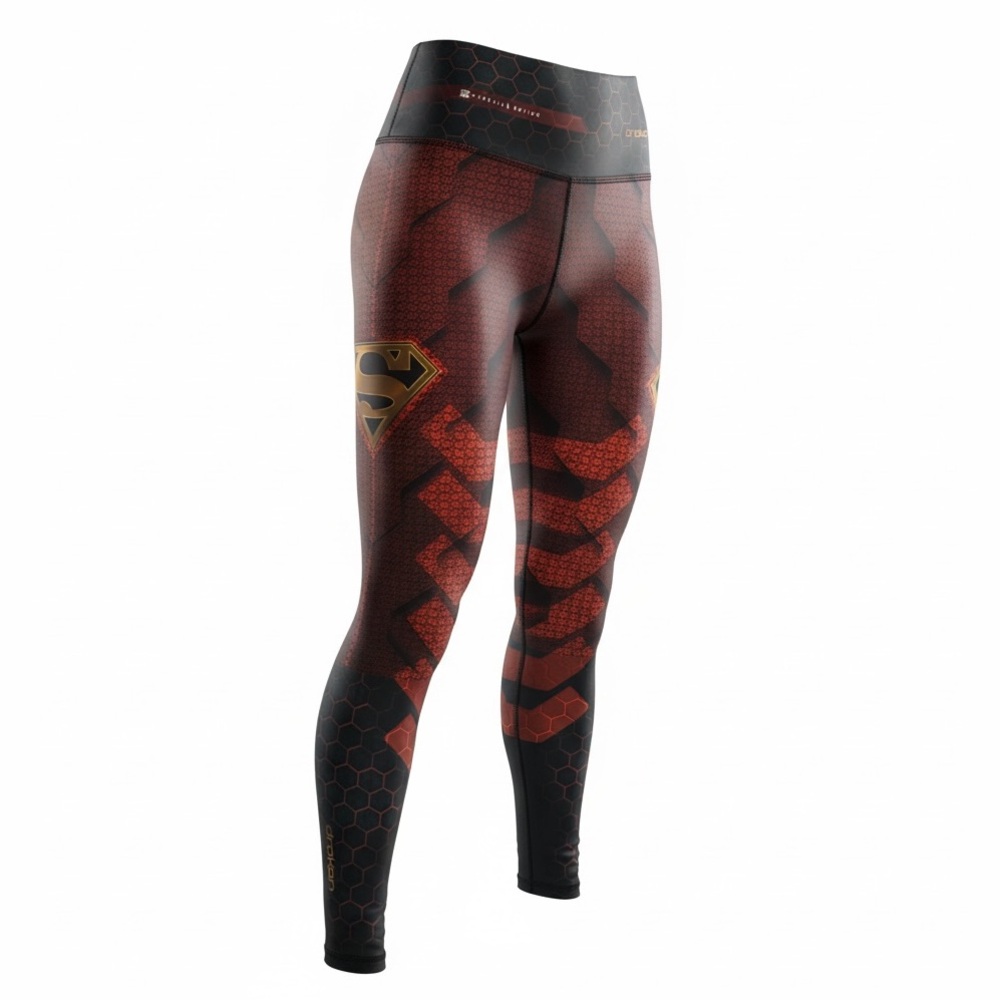 Drakon Special Edition Superwoman Compression Workout Leggings Size M Multicolor